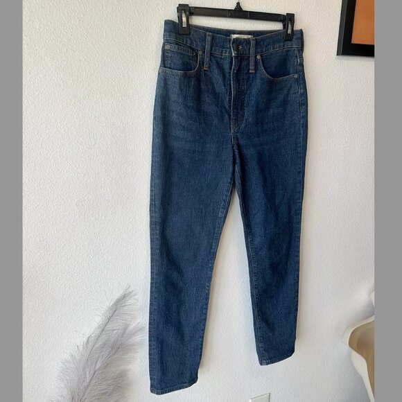 Madewell Sz 27 Perfect Vintage Jean Haight Wash Blue Stretch Denim High Rise - Picture 4 of 9